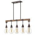 thumbnail image 1 of 3266IN Hinkley Lighting Denton - 5 Light Linear Chandelier in Rustic-Industrial-Scandinavian Style - 36 Inches Wide by 15.5 Inches High-Industrial, 1 of 2