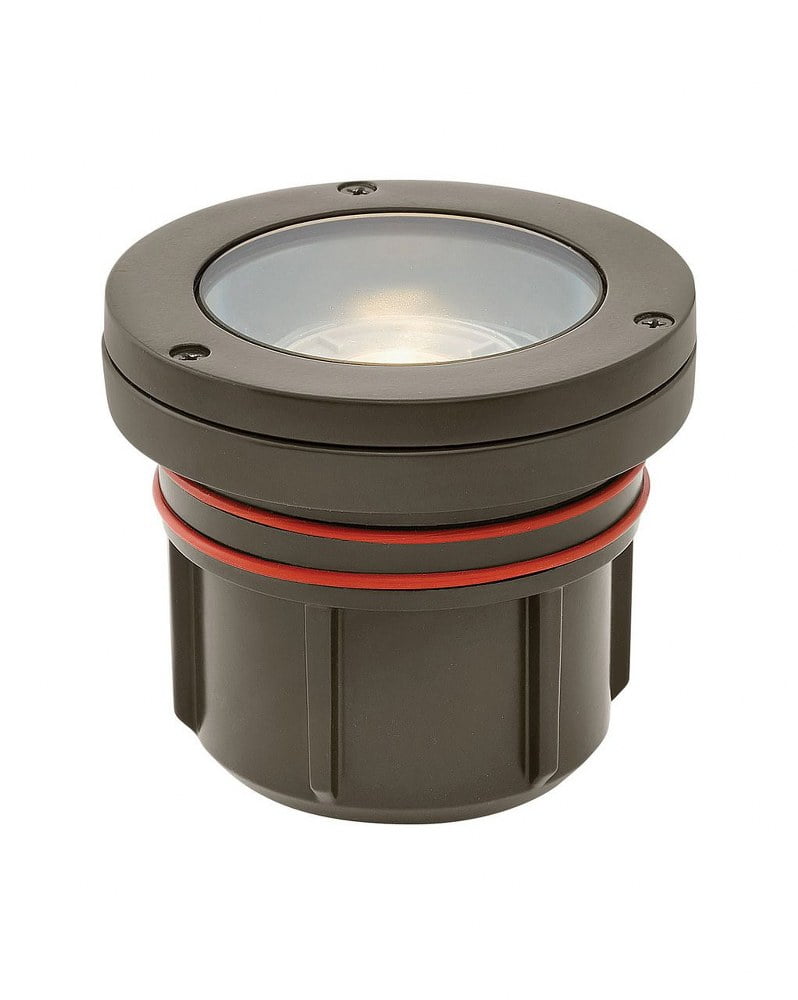 Bronze Low Voltage LED Well Light with Clear Lens