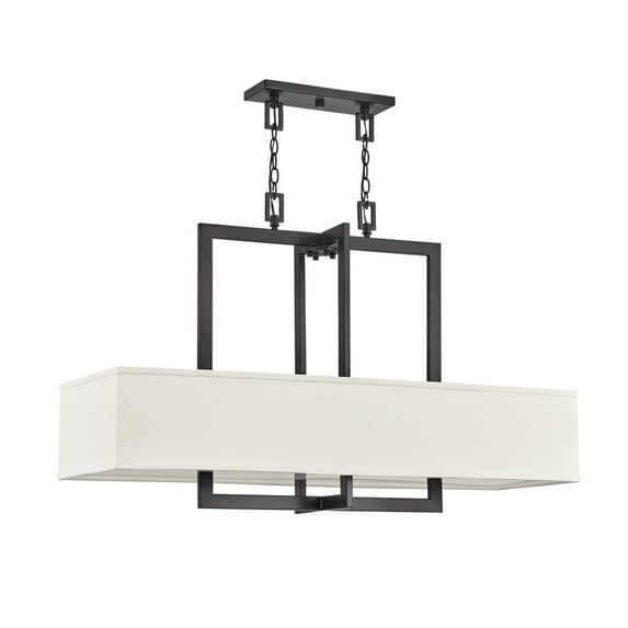 3218KZ Hinkley Lighting Hampton - 4 Light Linear Chandelier in Transitional Style - 42 Inches Wide by 26 Inches High-Buckeye Bronze Finish