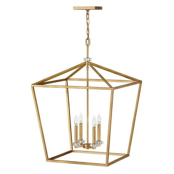 3538DA Hinkley Lighting Stinson - 4 Light Extra Large Open Frame Chandelier in Transitional Style - 22 Inches Wide by 31.5 Inches High-Distressed
