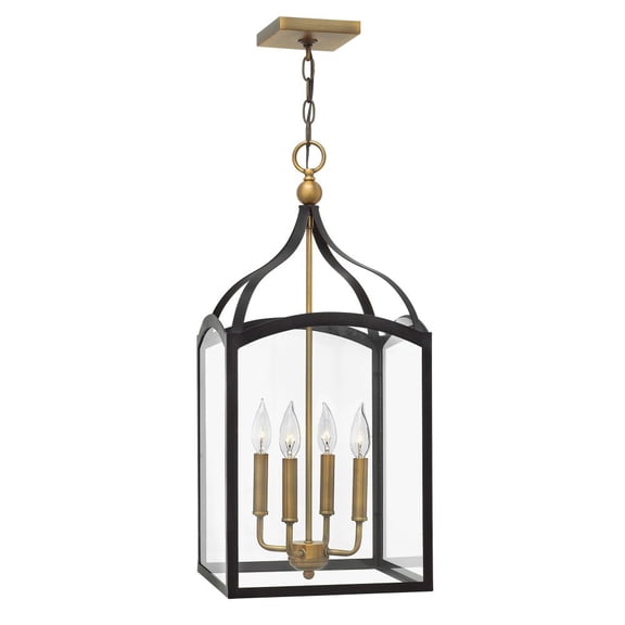 3415BZ-Hinkley Lighting-Clarendon - 4 Light Medium Open Frame Foyer in Traditional Style - 12 Inches Wide by 26.5 Inches High-Bronze Finish