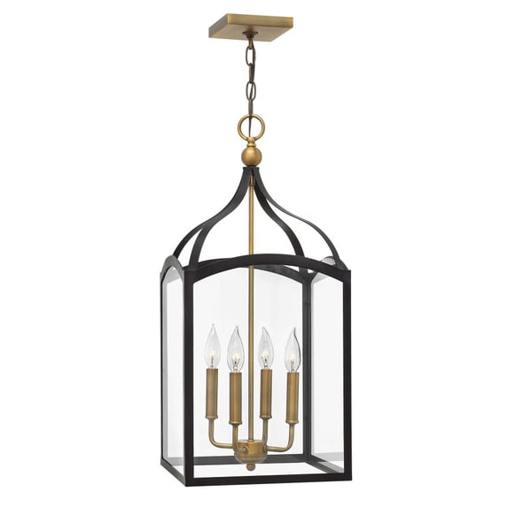 3415BZ-Hinkley Lighting-Clarendon - 4 Light Medium Open Frame Foyer in Traditional Style - 12 Inches Wide by 26.5 Inches High-Bronze Finish