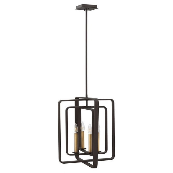 Hinkley Lighting - Four Light Foyer Pendant - Quentin - 4 Light Medium Open