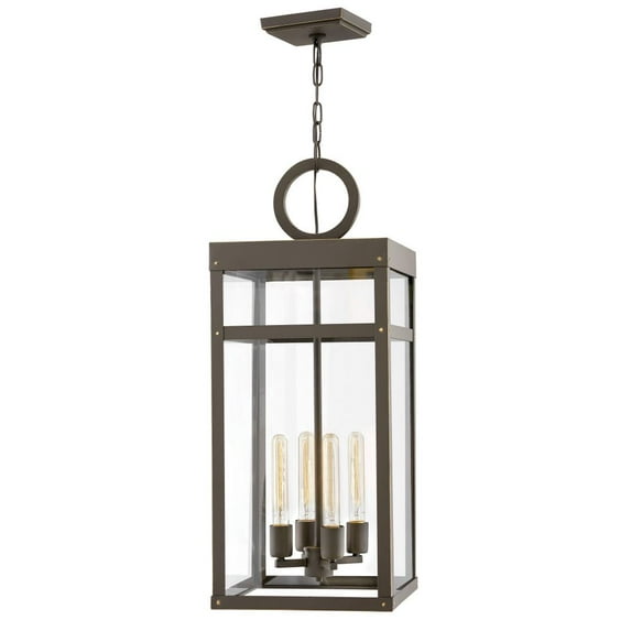 Hinkley Lighting - Four Light Hanging Lantern - Porter - 4 Light Large Outdoor