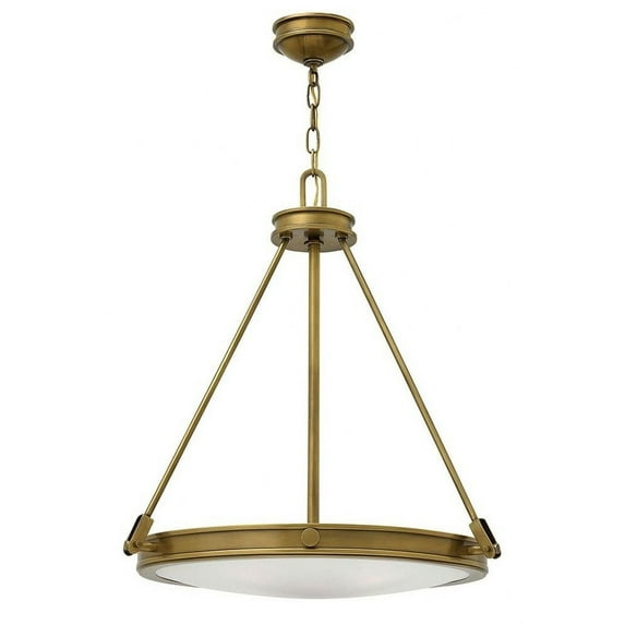 4 Light Medium Pendant In Traditional-Mid-Century Modern Style 21.5 Inches Wide By 24.5 Inches High-Heritage Brass Finish Hinkley Lighting 3384Hb