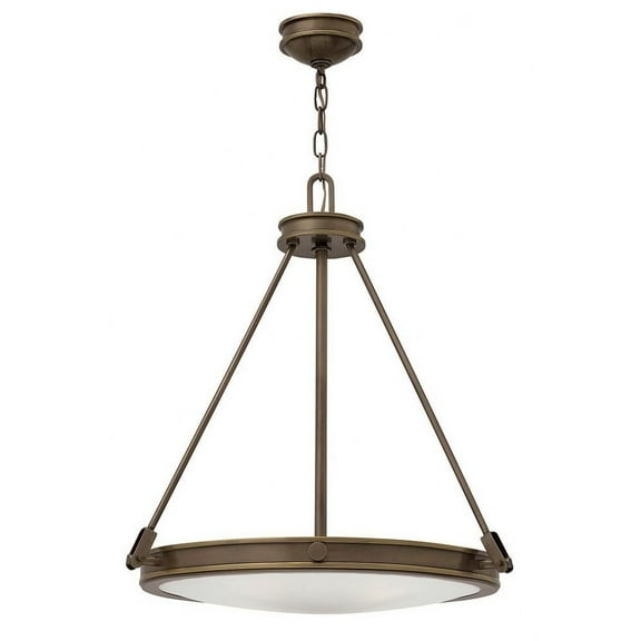 4 Light Medium Pendant In Traditional-Mid-Century Modern Style 21.5 Inches Wide By 24.5 Inches High-Light Oiled Bronze Finish Hinkley Lighting 3384Lz