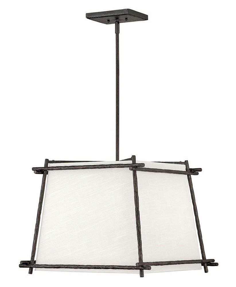 Hinkley Lighting 3674 Tress 4 Light 21" Wide Chandelier - Iron Ore