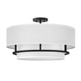 thumbnail image 1 of 38894BK-Hinkley Lighting-Graham - 4 Light Large Semi-Flush Mount in Transitional Style - 23 Inches Wide by 13.75 Inches High-Black Finish, 1 of 7