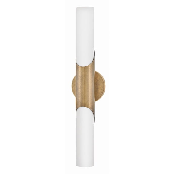 Grace - Light Textured Heritage Brass Brass Modern - LED Steel
