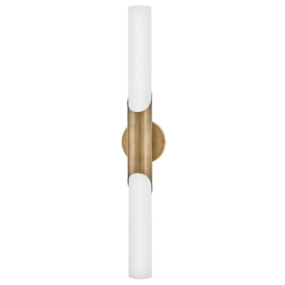 Grace - Light Textured Heritage Brass Brass Modern - LED Steel