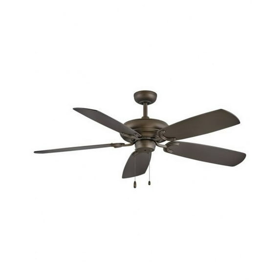 Hinkley Lighting - Grove - 56 Inch 5 Blade Ceiling Fan with Light Kit-Metallic