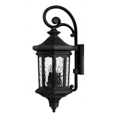 Hinkley Lighting H1605 Museum Black Raley 4 Light 31-1/4" Tall Outdoor Wall Sconce