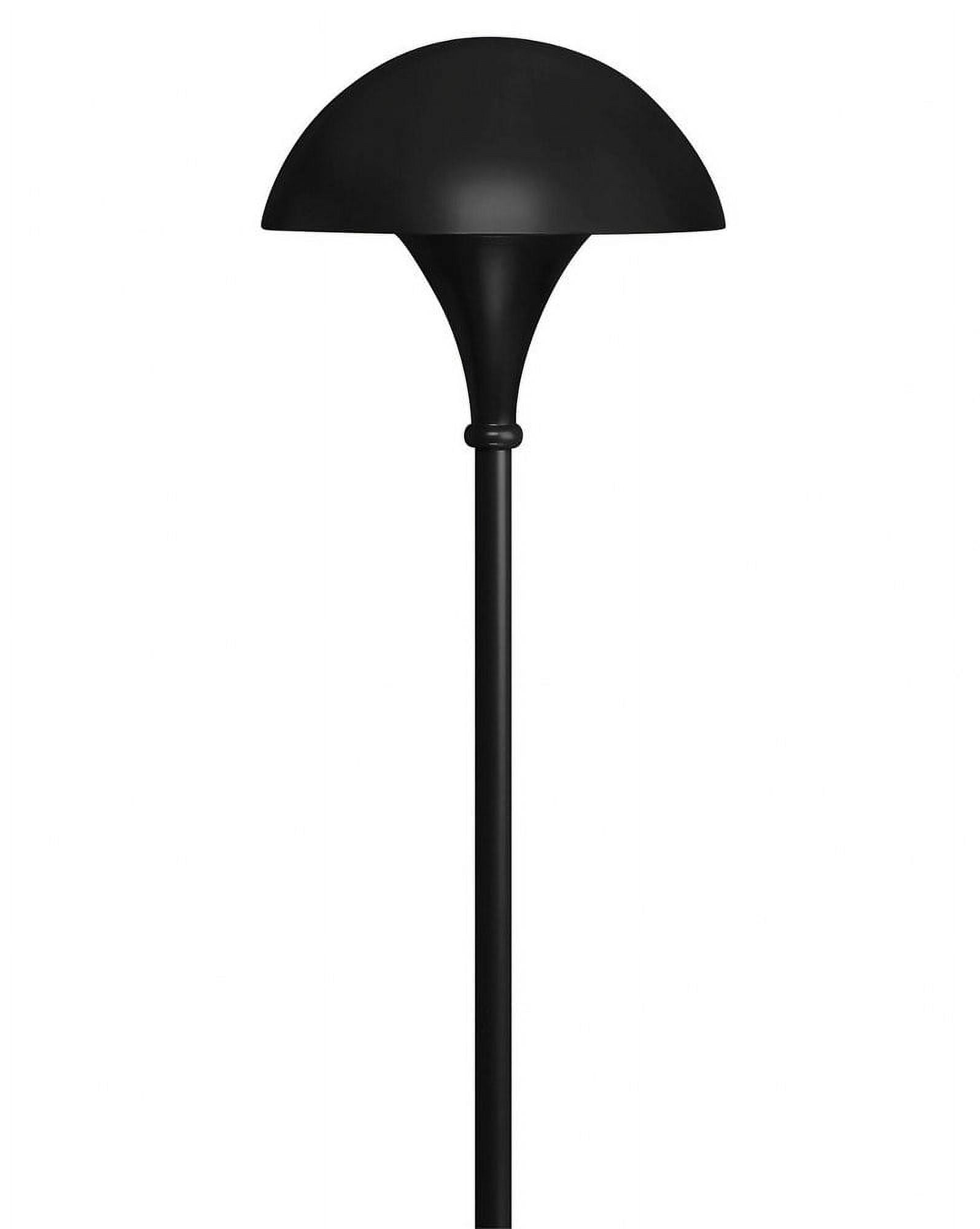 Black Aluminum 26" Mushroom Pathway Light