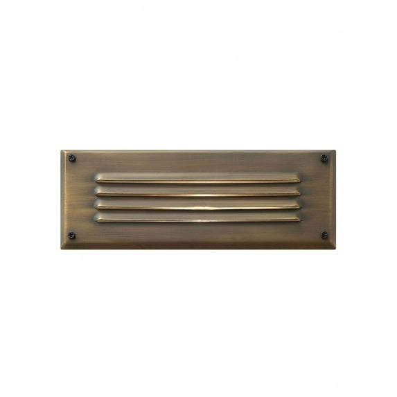 Hardy Low Voltage Landscape Louvered Brick Light 8.75 Inches Wide By 3.25 Inches High-Matte Bronze Finish-Led Lamping Type Hinkley Lighting 1594Mz-Ll