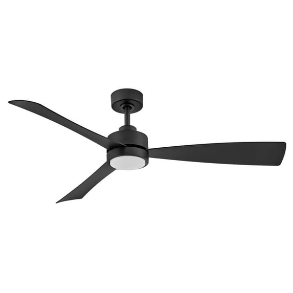 905756FMB-LWDK Hinkley Lighting Iver - 3 Blade Dual Mount Ceiling Fan with Light Kit In Modern Style-14 Inches Tall and 56 Inches Wide-Matte Black
