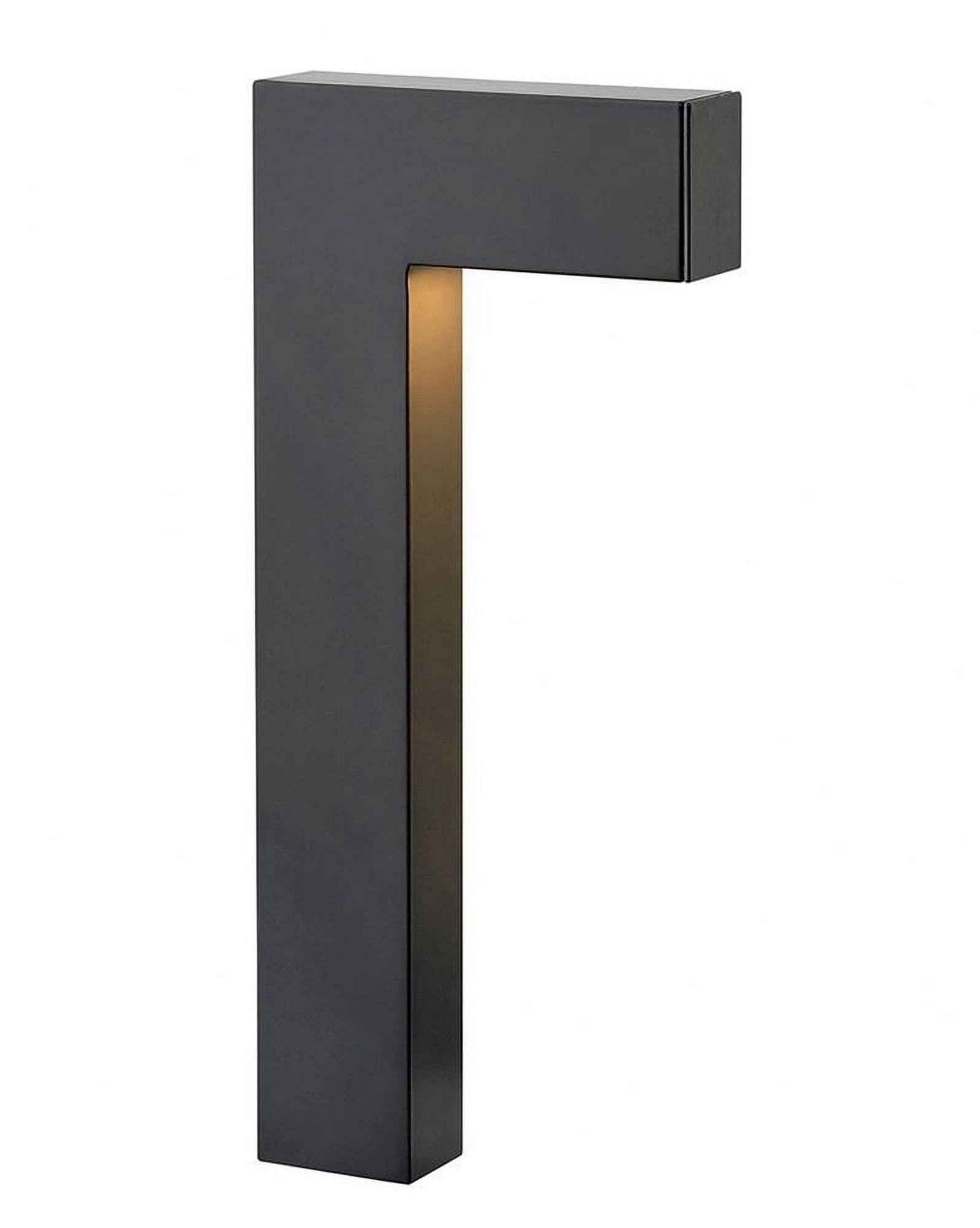 Satin Black Aluminum LED Pathway Light with Etched Lens