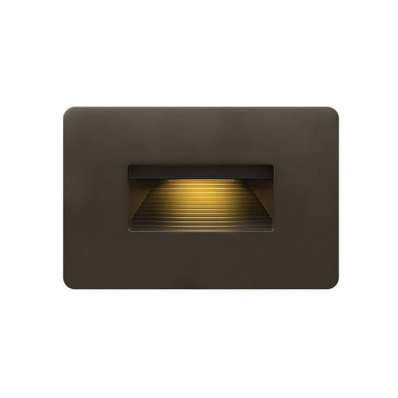 120V 4W Led Horizontal Step Light 4.5 Inches Wide By 3 Inches High-Bronze Finish-3000 Color Temperature Hinkley Lighting 58508Bz3k