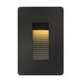 thumbnail image 1 of 120V 4W Led Vertical Step Light 3 Inches Wide By 4.5 Inches High-Satin Black Finish-2700 Color Temperature Hinkley Lighting 58504Sk, 1 of 2
