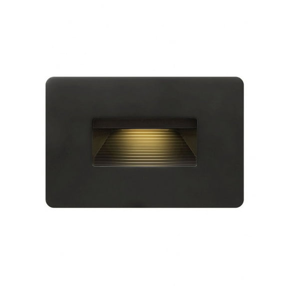 12V 3.8W Led Horizontal Step Light 4.5 Inches Wide By 3 Inches High-Satin Black Finish Hinkley Lighting 15508Sk