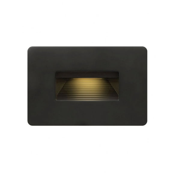 12V 3.8W Led Horizontal Step Light 4.5 Inches Wide By 3 Inches High-Satin Black Finish Hinkley Lighting 15508Sk
