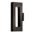 thumbnail image 1 of 1640BZ-LED Hinkley Lighting Atlantis - 6.5 Inch 2 Light Medium Outdoor Wall Lantern-Bronze Finish-Integrated LED Lamp Base Type, 1 of 11