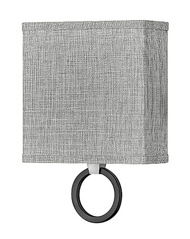 Galerie Brushed Nickel & Heathered Gray LED Wall Sconce