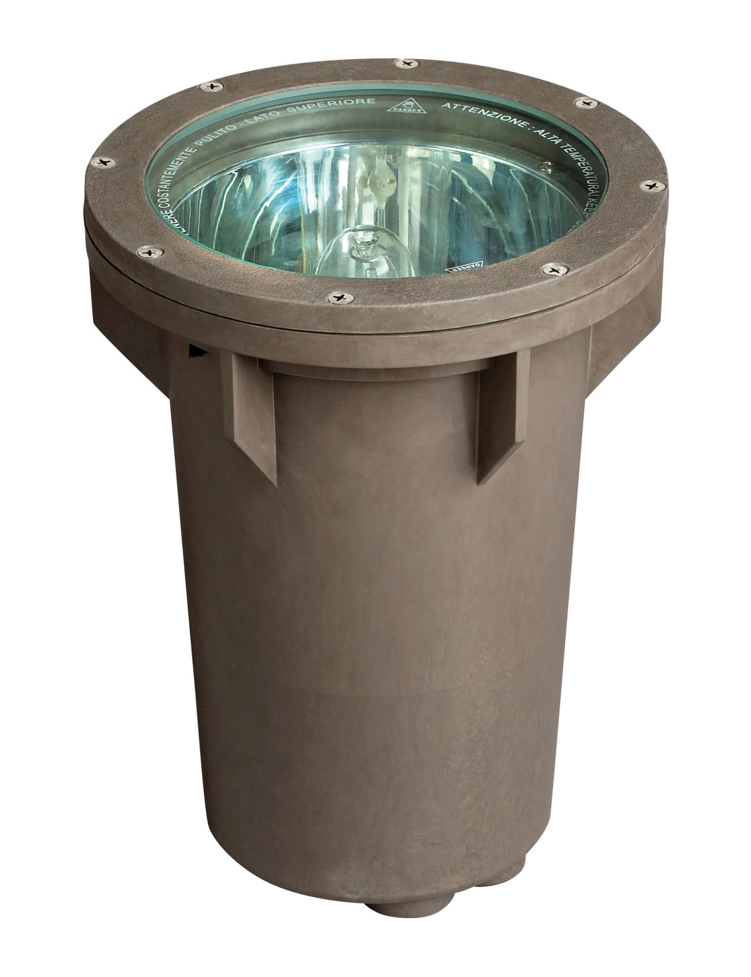 Elegant Bronze Finish 1-Light Outdoor Well Lamp