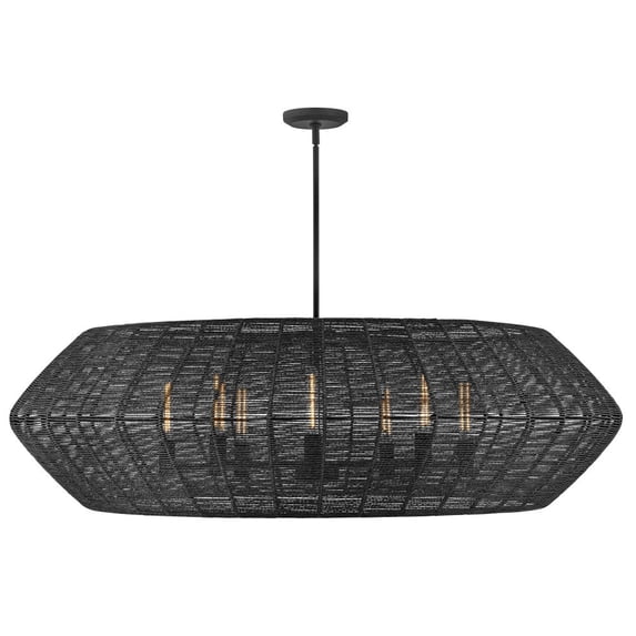 40386BLK Hinkley Lighting Luca - 112W 8 LED Extra Large Chandelier In Coastal Style-17.5 Inhces Tall and 60 Inches Wide-Black Finish