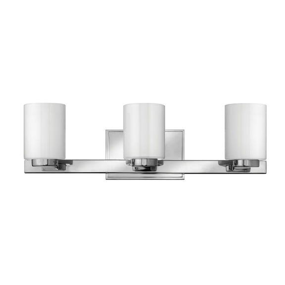 5053CM-LED Hinkley Lighting Mileys - 3 Light Bath Vanity in Transitional Style - 21.5 Inches Wide by 7 Inches High-Chrome Finish-Cased Opal Glass