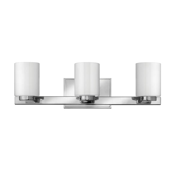 5053CM-LED Hinkley Lighting Mileys - 3 Light Bath Vanity in Transitional Style - 21.5 Inches Wide by 7 Inches High-Chrome Finish-Cased Opal Glass