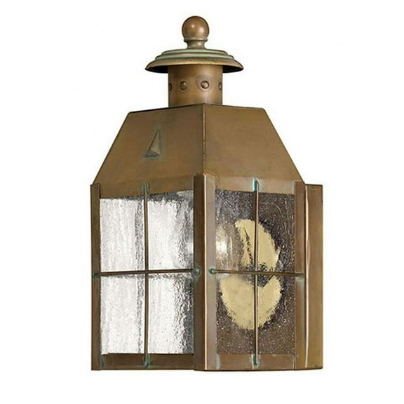 Hinkley Lighting - Nantucket - Brass Outdoor Lantern Fixture in