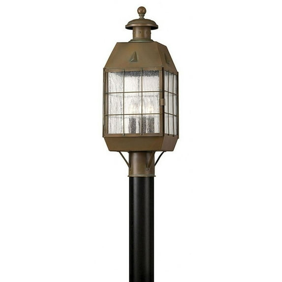 Hinkley Lighting - Nantucket - Brass Outdoor Lantern Fixture in