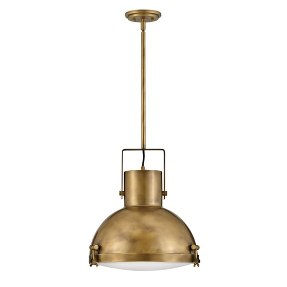 49065HB-HB-Hinkley Lighting-Nautique - 1 Light Large Pendant in Coastal-Industrial Style - 18 Inches Wide by 51.63 Inches High-Heritage Brass