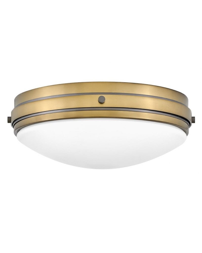 Oliver Black and Brass LED Flush Mount Bowl Light