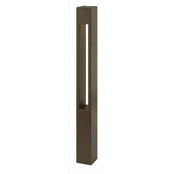 1 Light Square Large Bollard 3 Inches Wide By 30 Inches High-Bronze Finish-Incandescent Lamping Type Hinkley Lighting 15602Bz