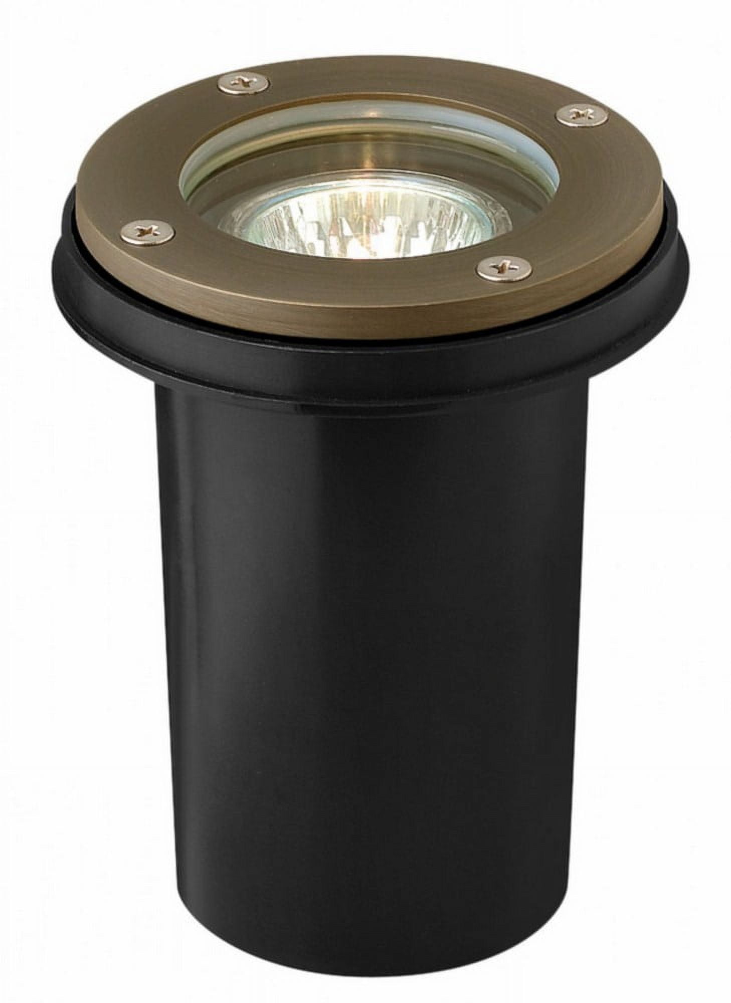 Matte Bronze Brass 1-Light Landscape Well Light