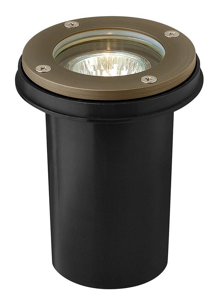 Matte Bronze Brass 1-Light Landscape Well Light