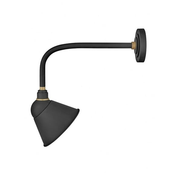 10918TK-Hinkley Lighting-Foundry - 1 Light Medium Outdoor Straight Arm Barn Light in Traditional and Industrial Style - 9 Inches Wide by 20.5 Inches