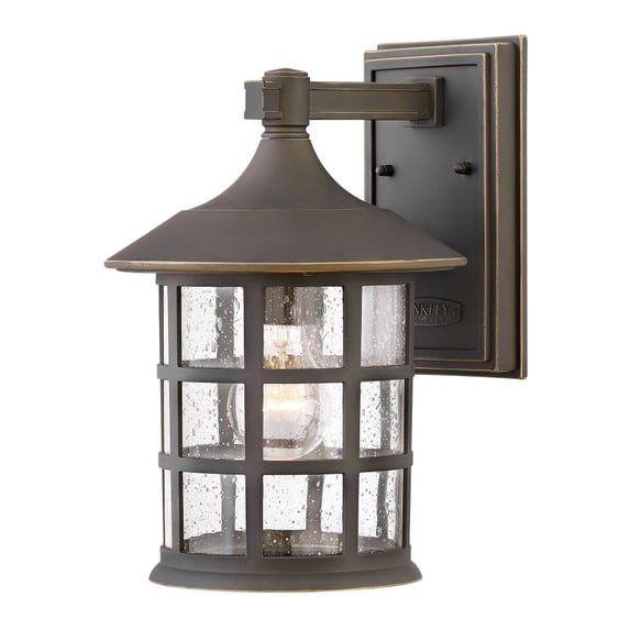1864OZ Hinkley Lighting Freeport Coastal Elements - 1 Light Medium Outdoor Wall Lantern in Coastal Style - 8 Inches Wide by 12.25 Inches High-Oil