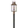 thumbnail image 1 of 1 Light Medium Outdoor Post Mount Lantern In Traditional Style 8.5 Inches Wide By 23.75 Inches High-Burnished Bronze Finish Hinkley Lighting 2391Bu, 1 of 2