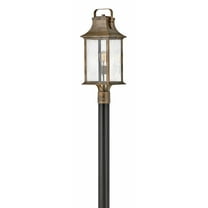 1 Light Medium Outdoor Post Mount Lantern In Traditional Style 8.5 Inches Wide By 23.75 Inches High-Burnished Bronze Finish Hinkley Lighting 2391Bu