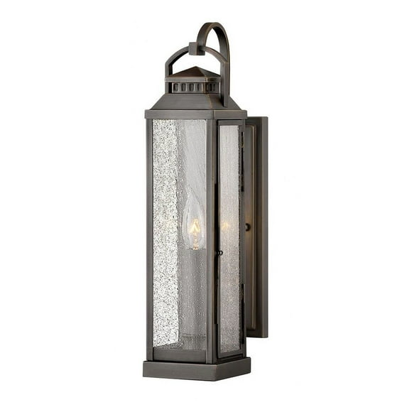 1 Light Small Outdoor Wall Lantern In Traditional Style 4.5 Inches Wide By 17.5 Inches High-Blackened Brass Finish Hinkley Lighting 1180Blb