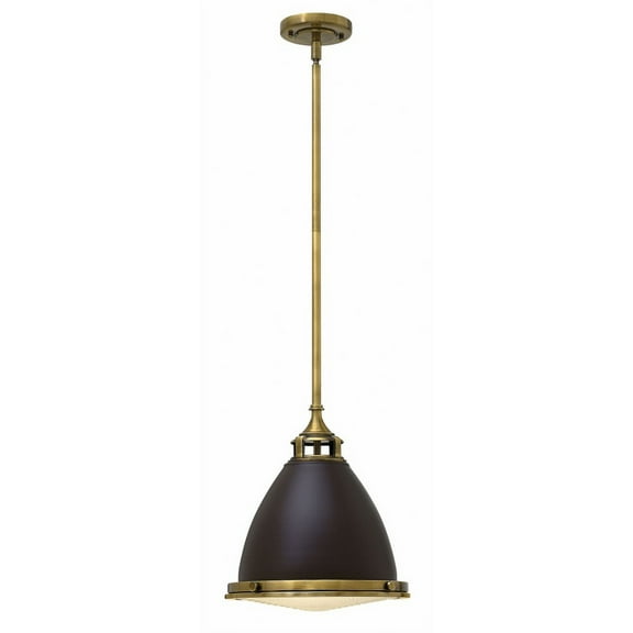 1 Light Medium Pendant In Traditional-Industrial Style 13 Inches Wide By 13 Inches High-Buckeye Bronze Finish Hinkley Lighting 3126Kz