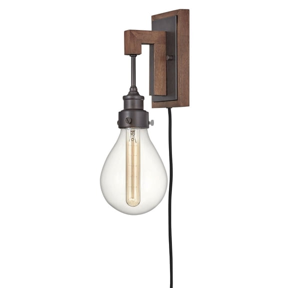 3262IN Hinkley Lighting Denton - 1 Light Plug-in Wall Sconce in Rustic and Industrial and Scandinavian Style - 5.25 Inches Wide by 15.75 Inches