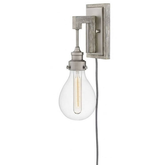 Hinkley Lighting 3262 Denton 1 Light 16" Tall Led Wall Sconce - Pewter / Driftwood Grey