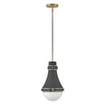 thumbnail image 1 of 1 Light Small Pendant In Traditional-Transitional Style 9 Inches Wide By 15.5 Inches High-Bright Brass Finish Hinkley Lighting 39057Bbr, 1 of 2