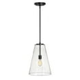 thumbnail image 1 of One Light Medium Pendant In Transitional-Modern-Scandinavian Style 13 Inches Wide By 18.5 Inches High-Satin Black Finish Hinkley Lighting 41047Sk, 1 of 7