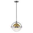 thumbnail image 1 of 1 Light Pendant In Transitional-Mid-Century Modern Style 12 Inches Wide By 12 Inches High-Polished Nickel Finish Hinkley Lighting 40017Pn, 1 of 4