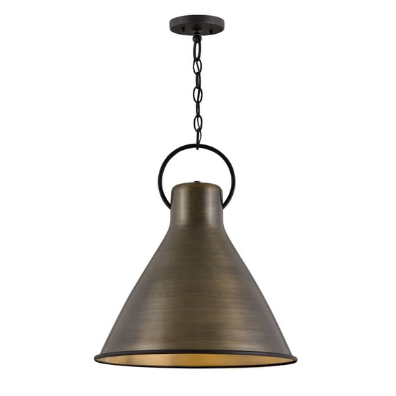 1 Light Pendant In Traditional Style 18 Inches Wide By 21.5 Inches High-Dark Antique Brass Finish Hinkley Lighting 3555Ds