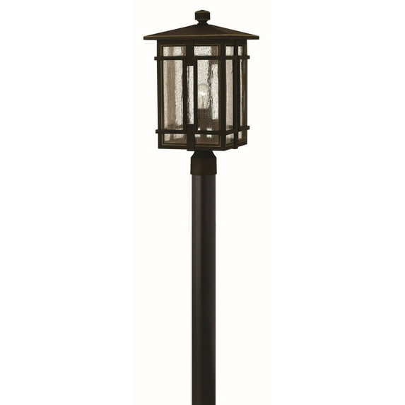 One Light Outdoor Post Mount In Transitional-Craftsman Style 11 Inches Wide By 20.5 Inches High-Oil Rubbed Bronze Finish Hinkley Lighting 1961Oz